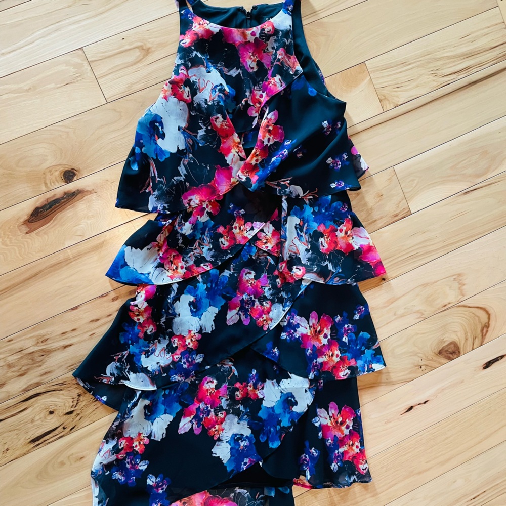 Flowery flowy layered dress